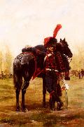 Edouard Detaille Artillerie a cheval de la Garde Imperiale Germany oil painting artist